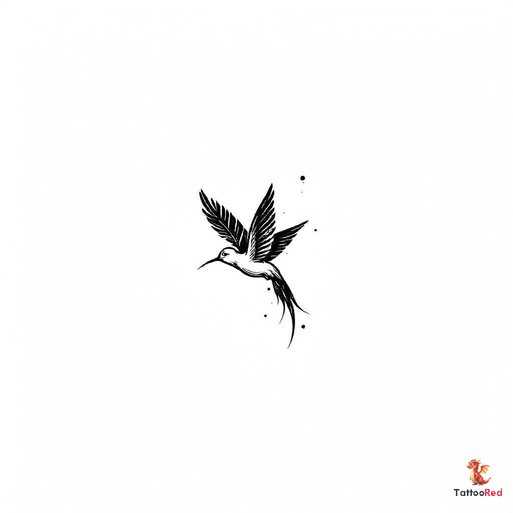 Meaningful Colibri Flying Tattoo: A Symbol of Freedom