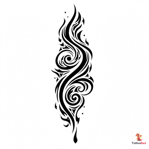 Intricate black-and-grey tattoo of a DJ scratching platines with swirling patterns.